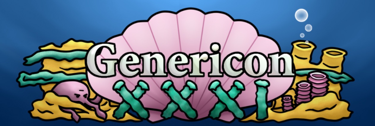 Genericon XXXI (31 in roman numerals) logo