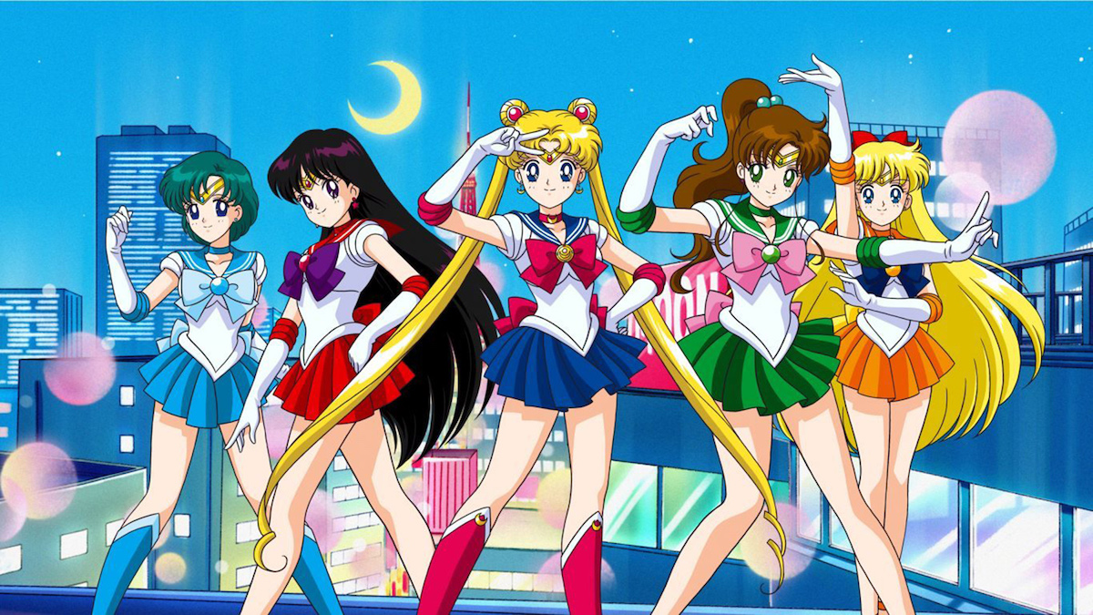 The five Sailor Scouts from Sailor Moon