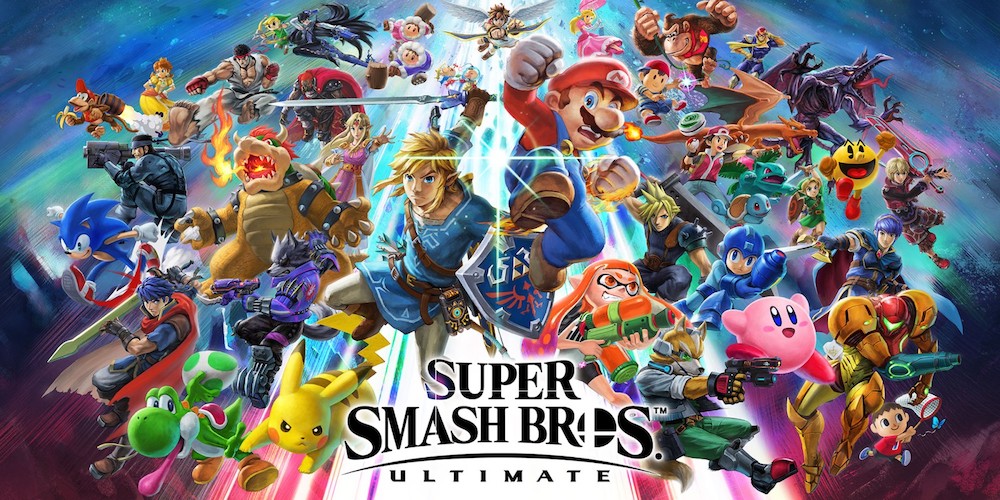 The entire roster of Super Smash Bros. Ultimate.