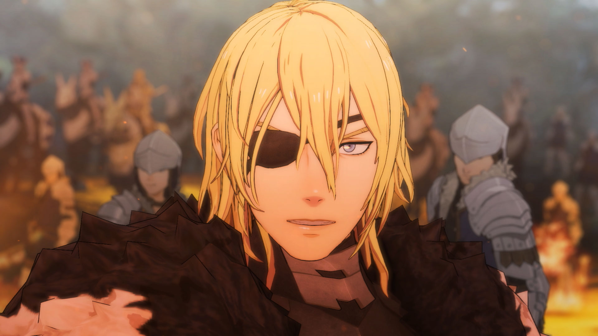 Dmitri from Fire Emblem: Three Houses with an eyepatch.