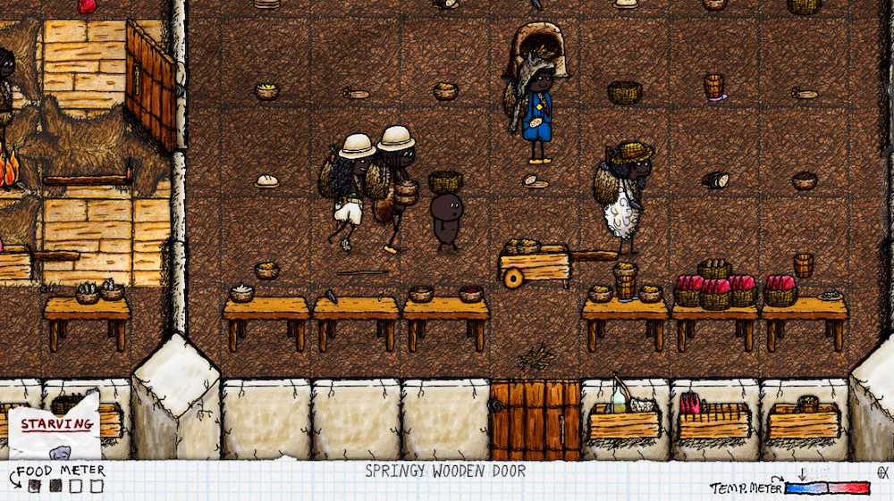 A family inside a house. The player is a baby and has just been born.